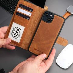 Casper iPhone 16 Plus Wallet Case Leather MagSafe