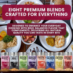 Complete Kitchen Seasonings Kit | Gourmet Everything Collection | Set of 8 XL Tins