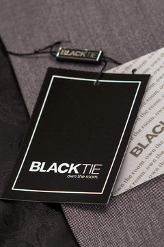 "Sebastian" Grey Pindot Tuxedo Jacket Shawl (Separates)